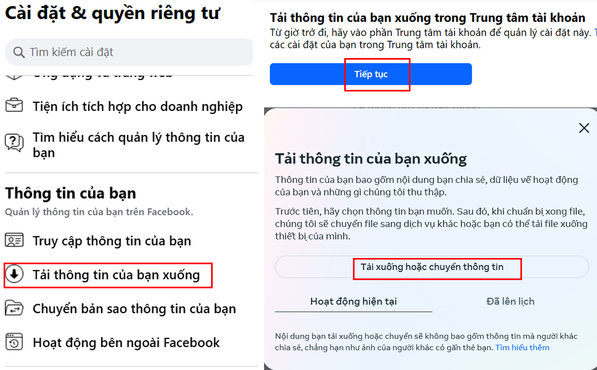 Cách xem lại tin nhắn đã xóa trên Messenger